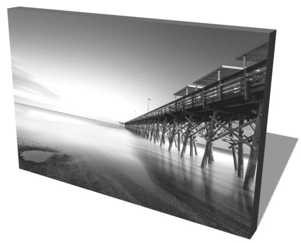 myrtle beach, 2nd avenue pier, black and white, bw, long exposure, minimalist, ivo kerssemakers, pier, south carolina, beach, ocean