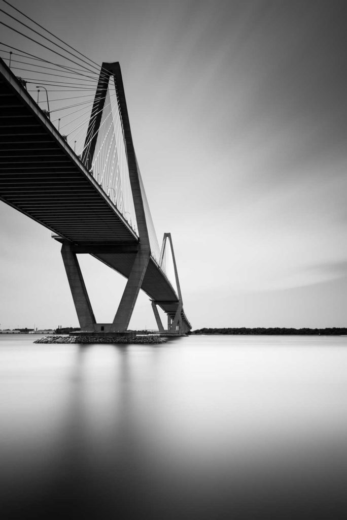 Arthur Ravenel Jr. Bridge, Charleston, South Carolina, Black and White, Long Exposure, Ivo Kerssemakers