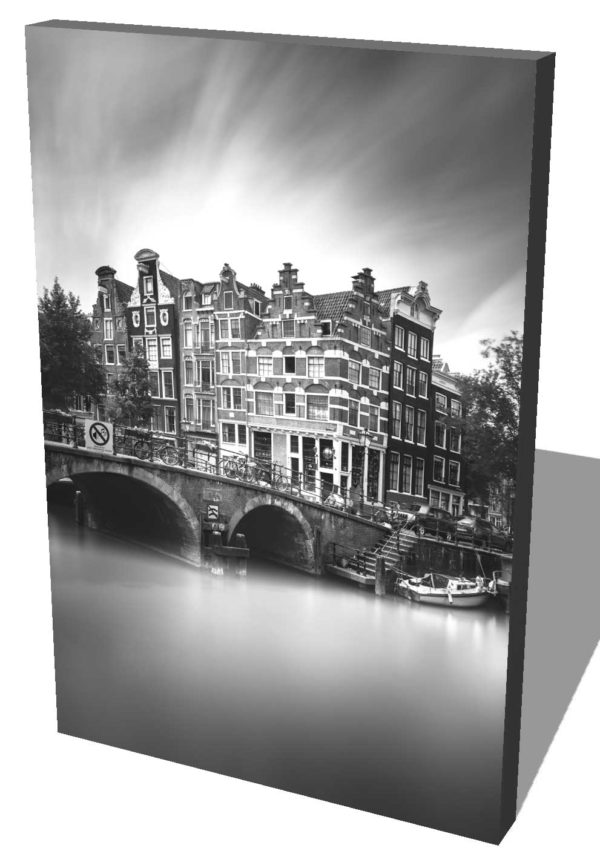 Amsterdam, Brouwersgracht, Black and White, Long Exposure, Ivo Kerssemakers, Canals, Architecture, Netherlands, Holland, Fine Art, B&W