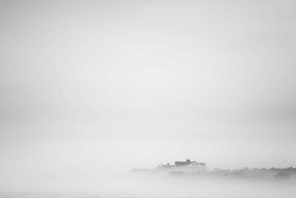 Pawleys Island, Point, Fog, Black and White, B&W, Beach, Ocean, Beach house, Fine Art, Ivo Kerssemakers