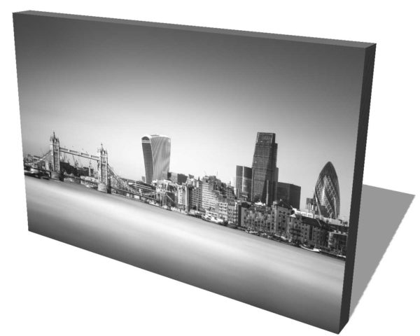 Financial district, Tower Bridge, London, Thames, Black and White, Long Exposure, England, Ivo Kerssemakers
