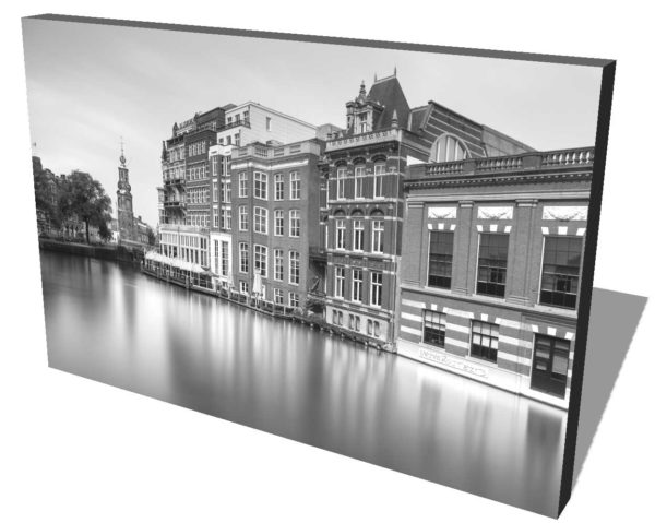 Amsterdam, Munt toren, hotel l'europe, Black and White, Long Exposure, Ivo Kerssemakers, Canals, Architecture, Netherlands, Holland, Fine Art, B&W