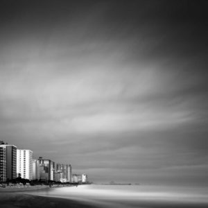 Myrtle Beach, South Carolina, Black and White, Long Exposure, B&W, Beach, Ocean, Ivo Kerssemakers