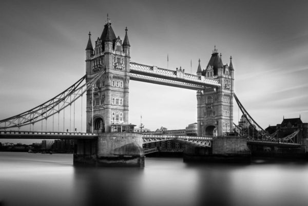 Tower Bridge, London, Black and White, Long Exposure, Ivo Kerssemakers