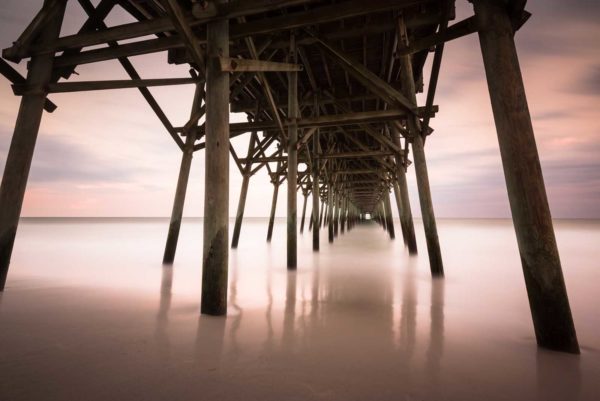 Garden City Pier Sunset, Long Exposure, Fine Art Photography, South Carolina,Ivo Kerssemakers