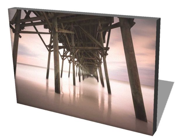 Garden City Pier Sunset, Long Exposure, Fine Art Photography, South Carolina,Ivo Kerssemakers, Canvas rendering