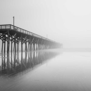 Pawleys Island Pier, Black and White, Fog, Long Exposure, South Carolina, Ivo Kerssemakers