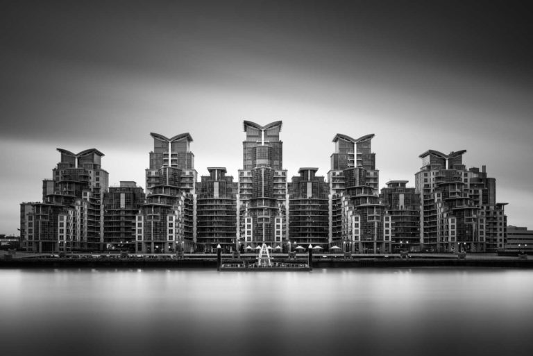 London, st. George Wharf, Black and white, Long Exposure, England, B&W, Fine Art, Ivo Kerssemakers
