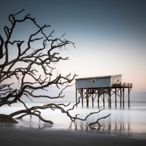 Hunting Beach State Park, Camping Cabin, Little Blue, Long exposure, Color, The Indomitable Lady, South Carolina, Ivo Kerssemakers